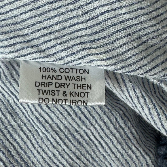 Saks Fifth Avenue Striped Tassel Maxi Dress Size S - Picture 8 of 9